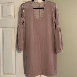Madewell velvet balloon sleeve dress